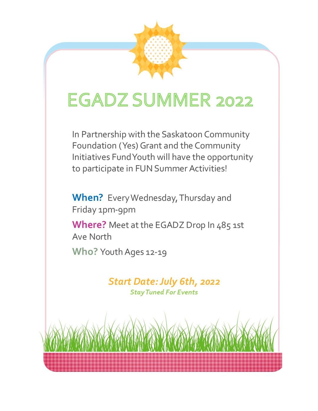 EGADZ Saskatoon Downtown Youth Centre Inc.
